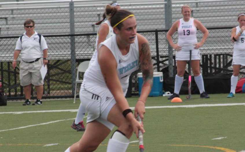 Stevens Institute Scores With 17 Seconds Left To Eliminate Wesley In ECAC Mid-Atlantic Field Hockey Tournament