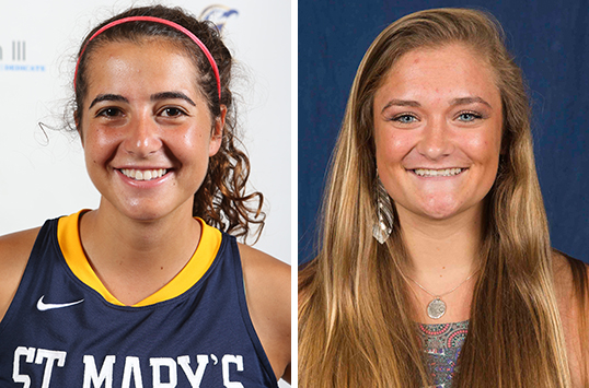 St. Mary's Senior Olivia Edwards and Christopher Newport Sophomore Savanah Cummings Named CAC Field Hockey Players of the Week