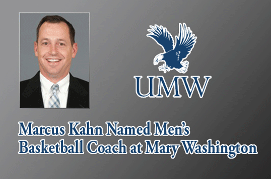 Marcus Kahn Named Head Men's Basketball Coach at Mary Washington
