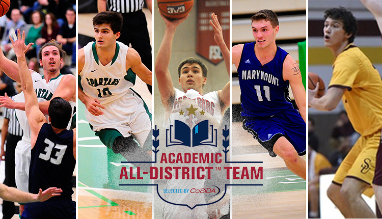 Five CAC Men's Basketball Players Earn CoSIDA Academic All-District Honors