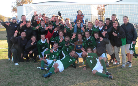 York Men's Soccer Scores The Only Goal Early To Win Third-Straight CAC Championship