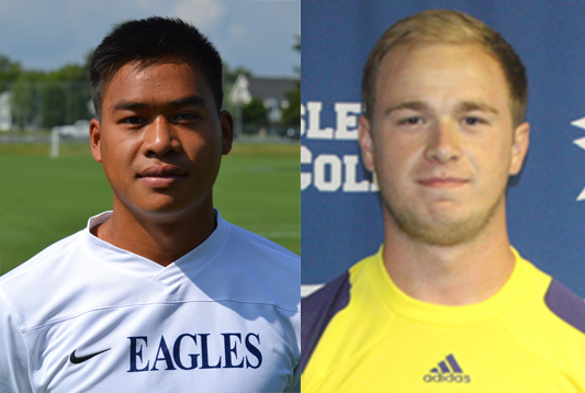 Mary Washington's Tommy Sangbouasy And Wesley's Mark Mattern Collect CAC Men's Soccer Weekly Awards