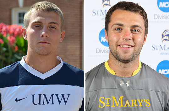 Mary Washington Junior Jacob Burke and St. Mary's Sophomore Zack Haussler Earn CAC Men's Soccer Players of the Week
