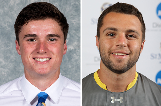 Christopher Newport Senior Jimmy Grace and St. Mary's Junior Zack Haussler Receive CAC Men's Soccer Weekly Awards