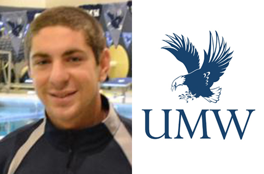 Mary Washington Freshman Tyler Gimple Selected as CAC Men's Swimming Athlete of the Week