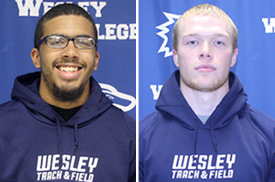 Wesley Sophomores Dominic McAnulty and Patrick Schlosser Named CAC Men's Track & Field Athletes of the Week