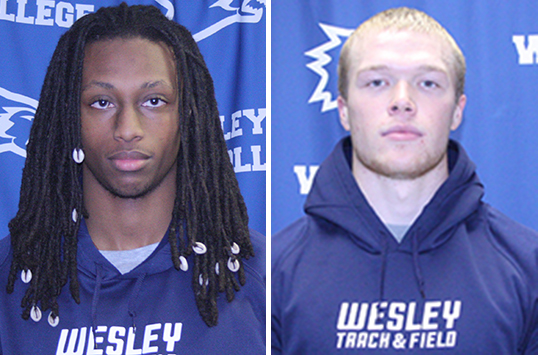 Wesley Sophomores Dajahn Lowery and Patrick Schlosser Secure CAC Men's Track & Field Weekly Awards