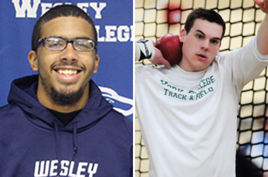 Wesley Junior Dominic McAnulty and York Senior Alex Palescandolo Secure CAC Men's Track & Field Weekly Awards