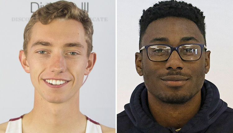 Southern Virginia Freshman Colter May and Wesley Freshman Tre' Johnson Named CAC Men's Track & Field Athletes of the Week