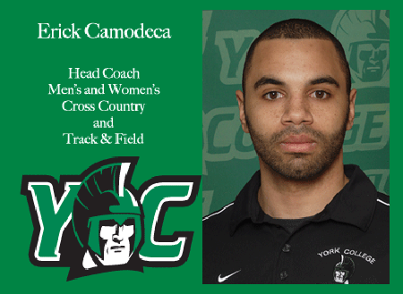 Erick Camodeca Named Head Coach Of York College's Men's And Women's Cross Country And Track & Field Teams