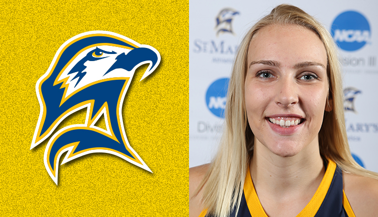 St. Mary's Senior Nina Haller Awarded as CAC Women's Basketball Player of the Week