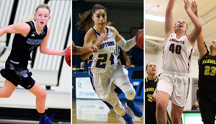 Marymount's Hurst and Christopher Newport's Porter Named D3hoops.com First Team All-Region; Southern Virginia's Garrish Earns Rookie of the Year