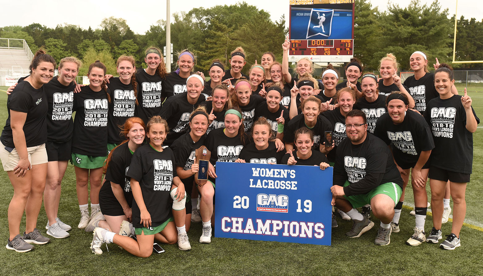 York Wins First Ever CAC Women's Lacrosse Championship with 13-11 Victory Over Salisbury