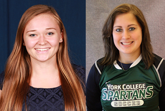Christopher Newport's Victoria Perry And York's Melanie Glessner Capture CAC Women's Soccer Awards