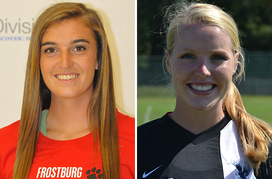 Frostburg State Junior Chelsie McCoy and Mary Washington Sophomore Sara Armor Receive CAC Women's Soccer Weekly Honors