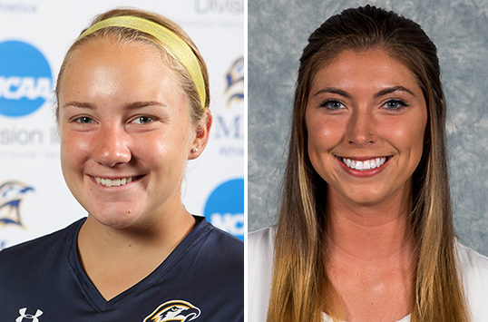 St. Mary's Sophomore Emily Huey and Christopher Newport Junior Danielle Pratt Named CAC Women's Soccer Players of the Week