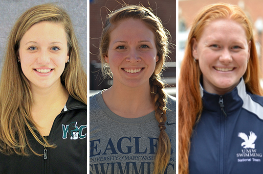 2016 All-CAC WOMEN'S SWIMMING: UMW’s Anna Corley and Abby Brethauer Earn Major Awards; York’s Madeline Mann Named Rookie of the Year