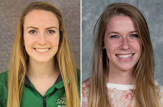 York Senior Kathleen Cannon and Christopher Newport Senior Jennifer Westerholm Picked as CAC Women's Track & Field Athletes of the Week