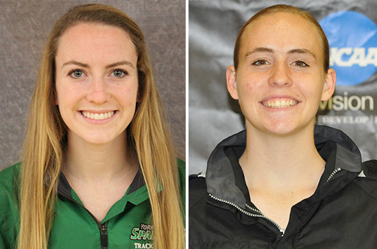 York Senior Kathleen Cannon and Frostburg State Freshman Holly Van Wie Honored as CAC Women's Track & Field Athletes of the Week