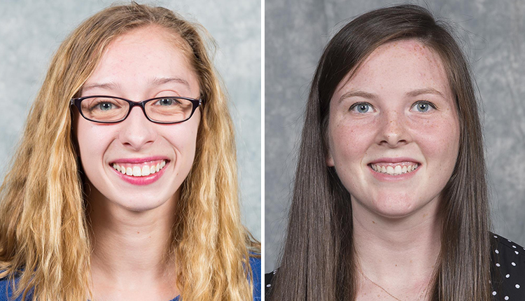 Christopher Newport Sophomore Monica Lannen and Junior Sarah Johnson Repeat as CAC Women's Track & Field Athletes of the Week