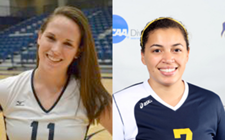 Mary Washington's Kaitlynn Wickersham and St. Mary's Dani Thorne Share CAC Volleyball Player Of The Week Recognition
