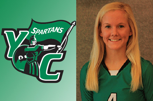 York Sophomore Allie Donahue Selected As CAC Volleyball Player Of The Week