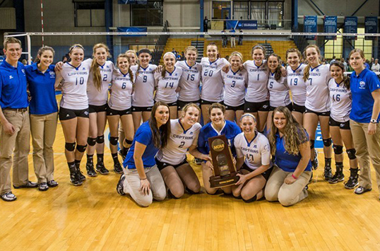 Christopher Newport Volleyball Shuts Out Eastern To Win 2014 NCAA Regional Tournament Title