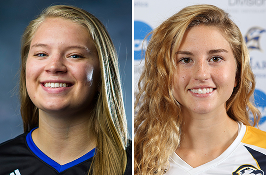 Marymount Sophomore Caroline Hanson and St. Mary's Senior Mimi Graf Tabbed as CAC Volleyball Co-Players of the Week