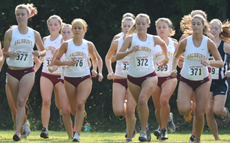 Mary Washington's Liz Green Kicks Across The Finish Line To Win CAC Women's Cross Country Title; Salisbury Places 5 In Top 18 To Defend Team Title