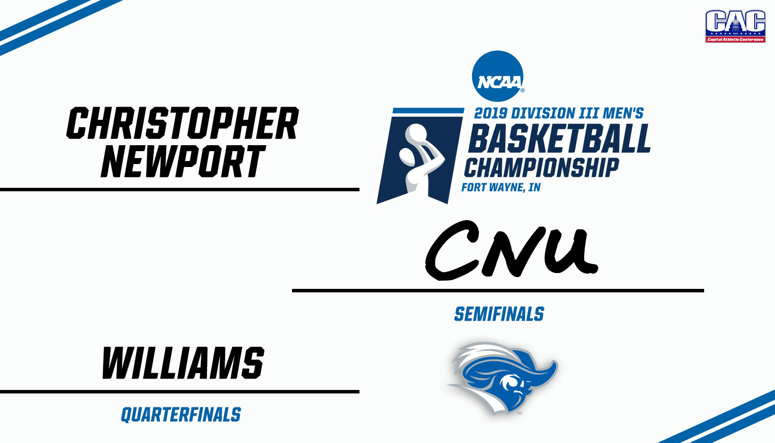 FINAL FOUR! #9 Christopher Newport Defeats Off #19 Williams, Advances to NCAA Men's Basketball Semifinals