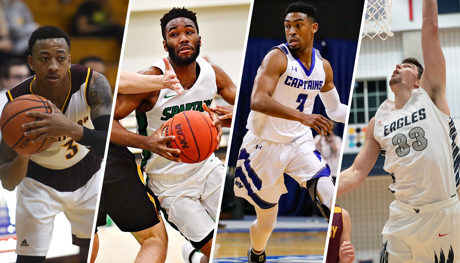 Four CAC Men's Basketball Standouts Earn NABC All-District Recognition
