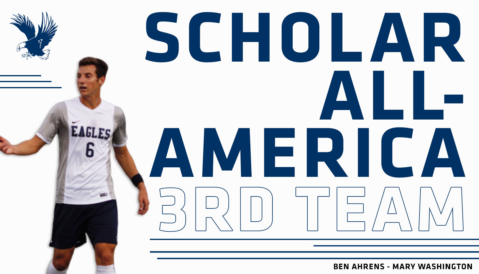 UMW's Ben Ahrens Gains United Soccer Coaches Scholar All-America Honors