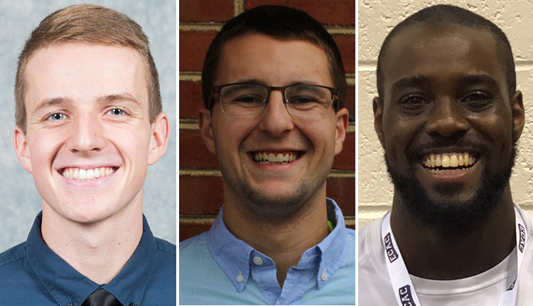 Christopher Newport Senior Jeff Dover, Mary Washington Sophomore Jeff Gibson and Penn State Harrisburg Junior Cameron Yon Collect CAC Men's Track & Field Weekly Awards