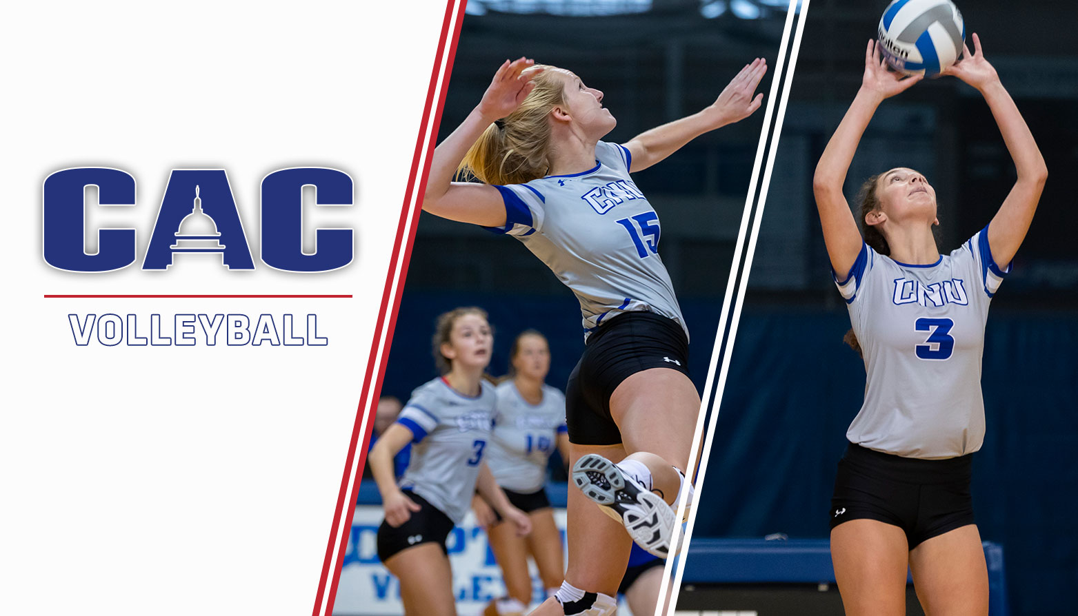 CNU's Carroll & Garrison Sweep CAC Volleyball Weekly Honors After Captains Post 5-0 Week