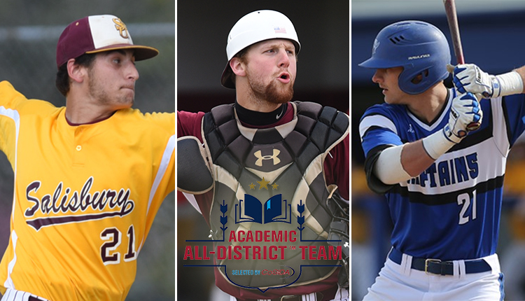 Three from CAC Named to CoSIDA Academic All-District Baseball Team