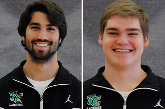 York Senior Tyler Hutson and Junior Caleb Abney Sweep CAC Men's Lacrosse Players of the Week