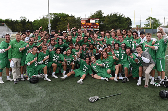 York Edges Salisbury 10-9 for First-Ever CAC Men's Lacrosse Title