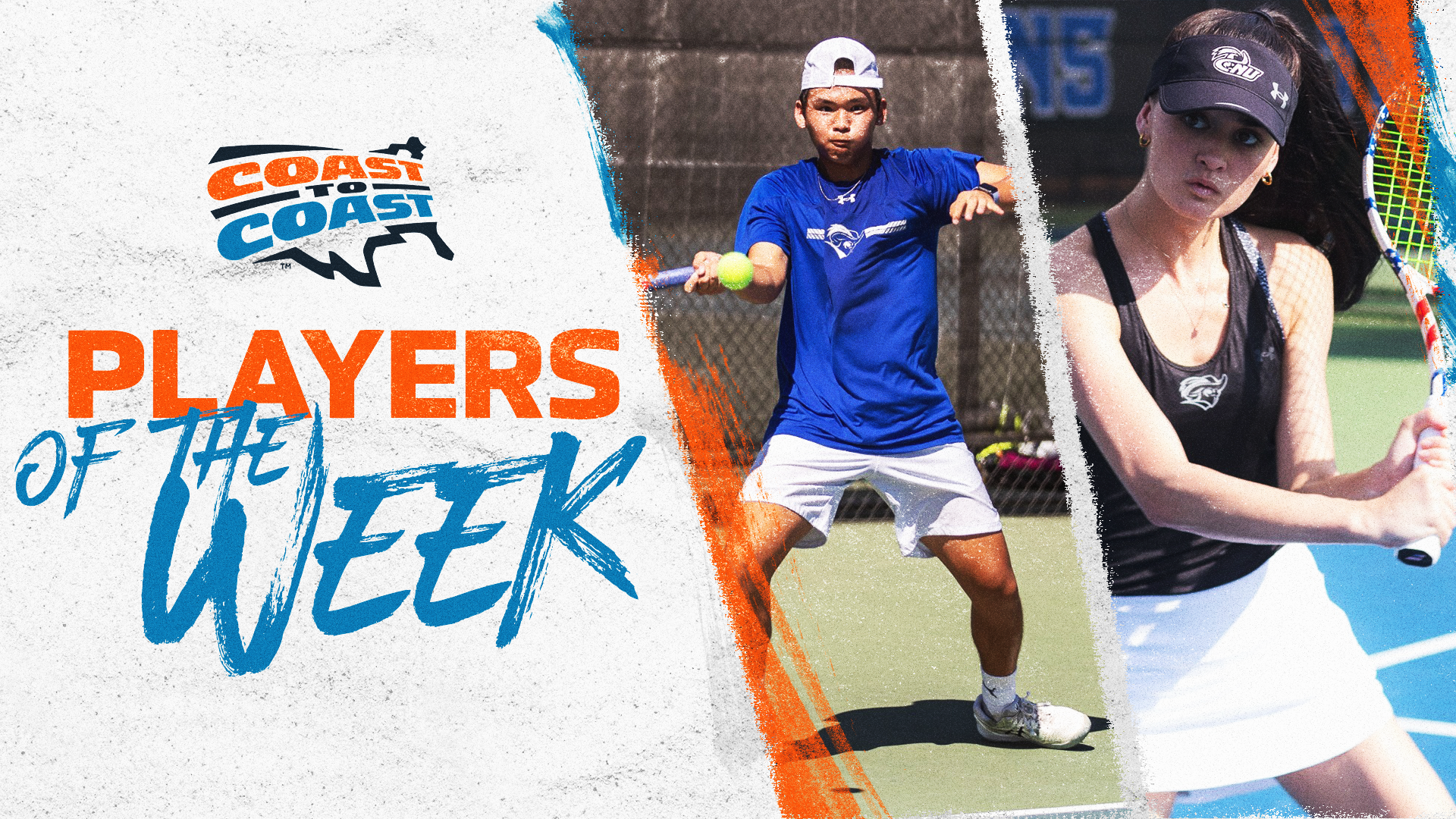 CNU&rsquo;s Truong, Linam Earn C2C Tennis Player of the Week Accolades