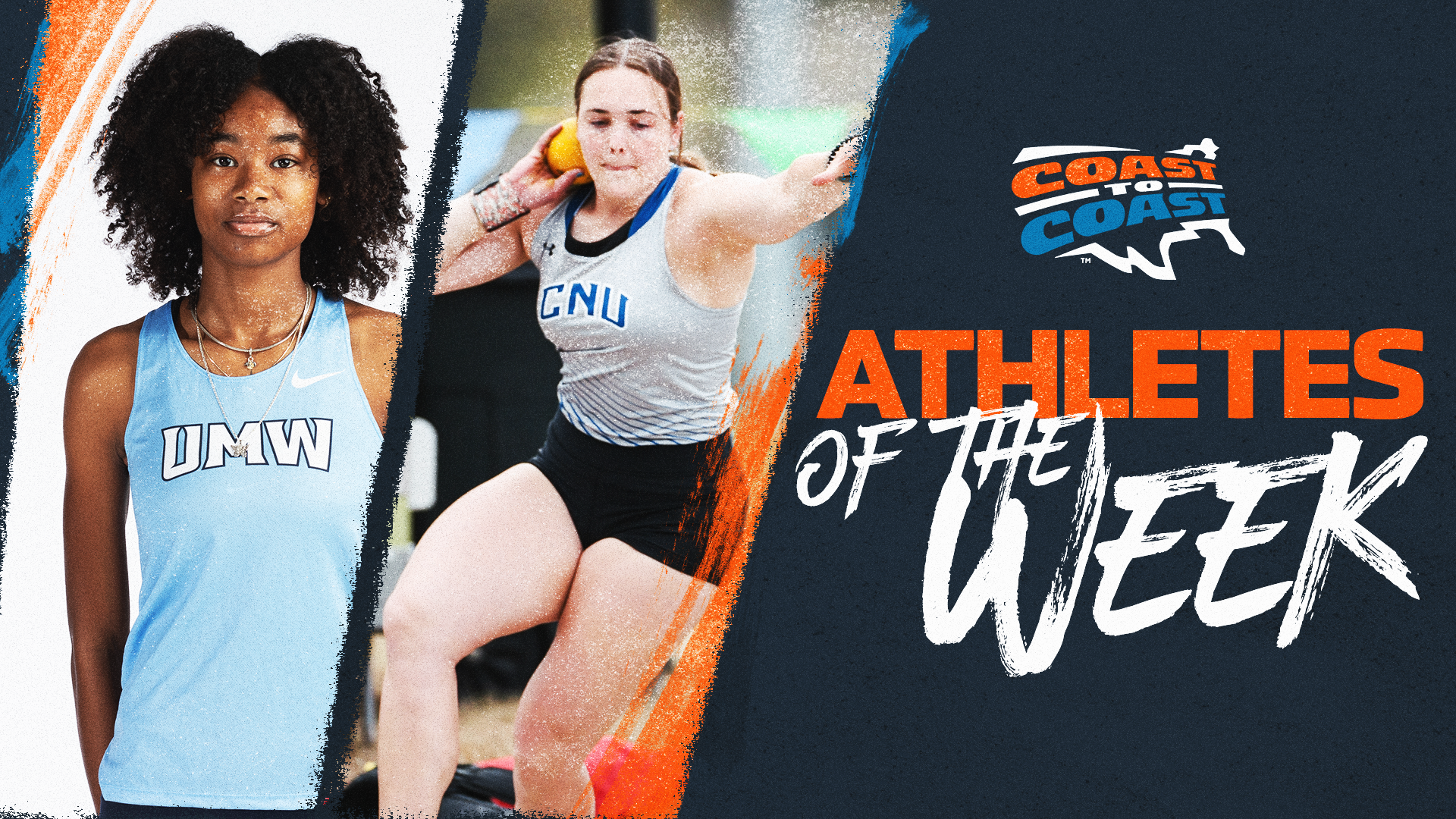UMW’s Deane, CNU’s Stevens Named C2C Women's Track and Field Athletes of the Week