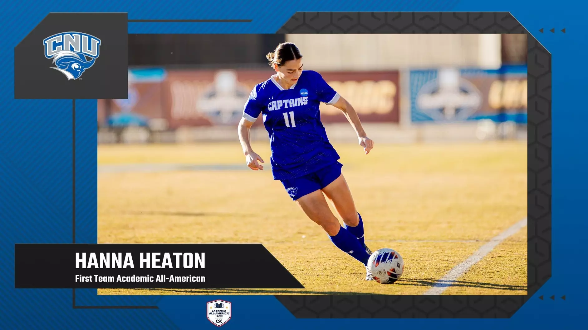 Christopher Newport's Hanna Heaton Selected First Team Academic All-American by the College Sports Communicators