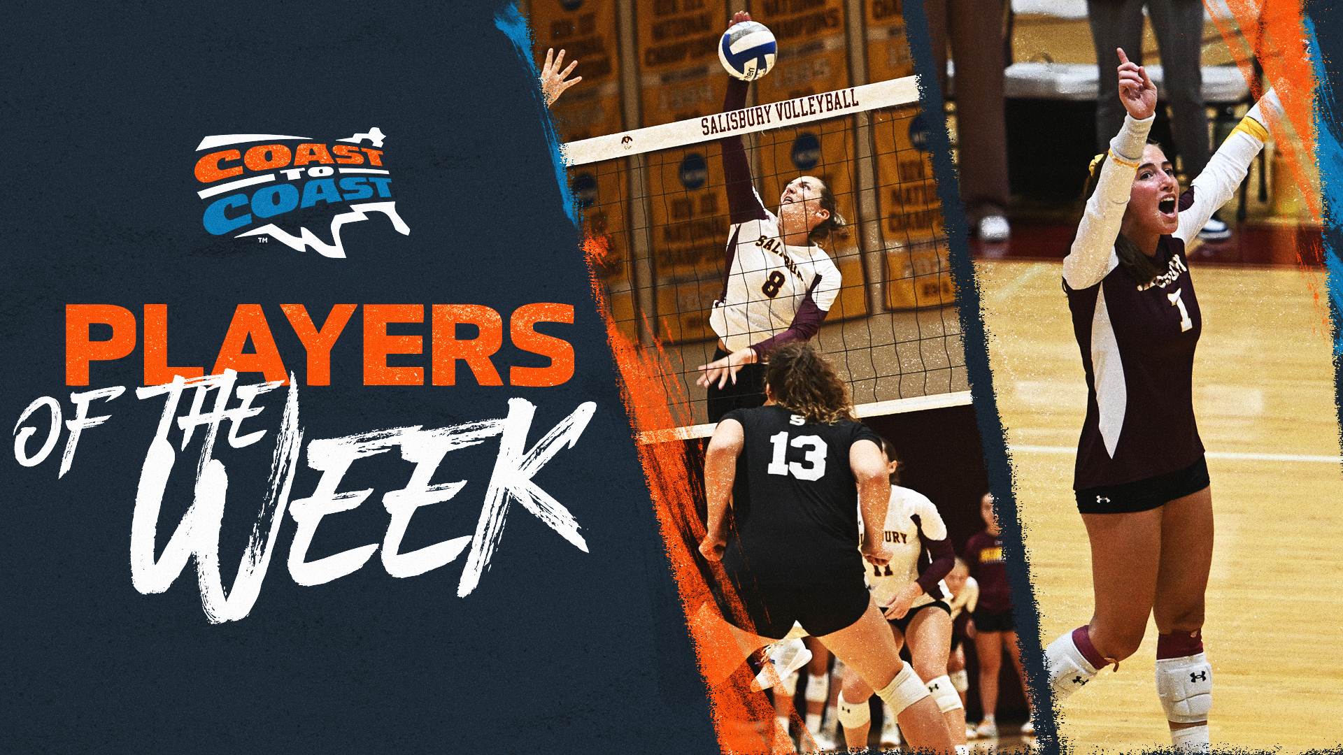 Salisbury’s Eustace, Rail Claim C2C Women's Volleyball Weekly Awards