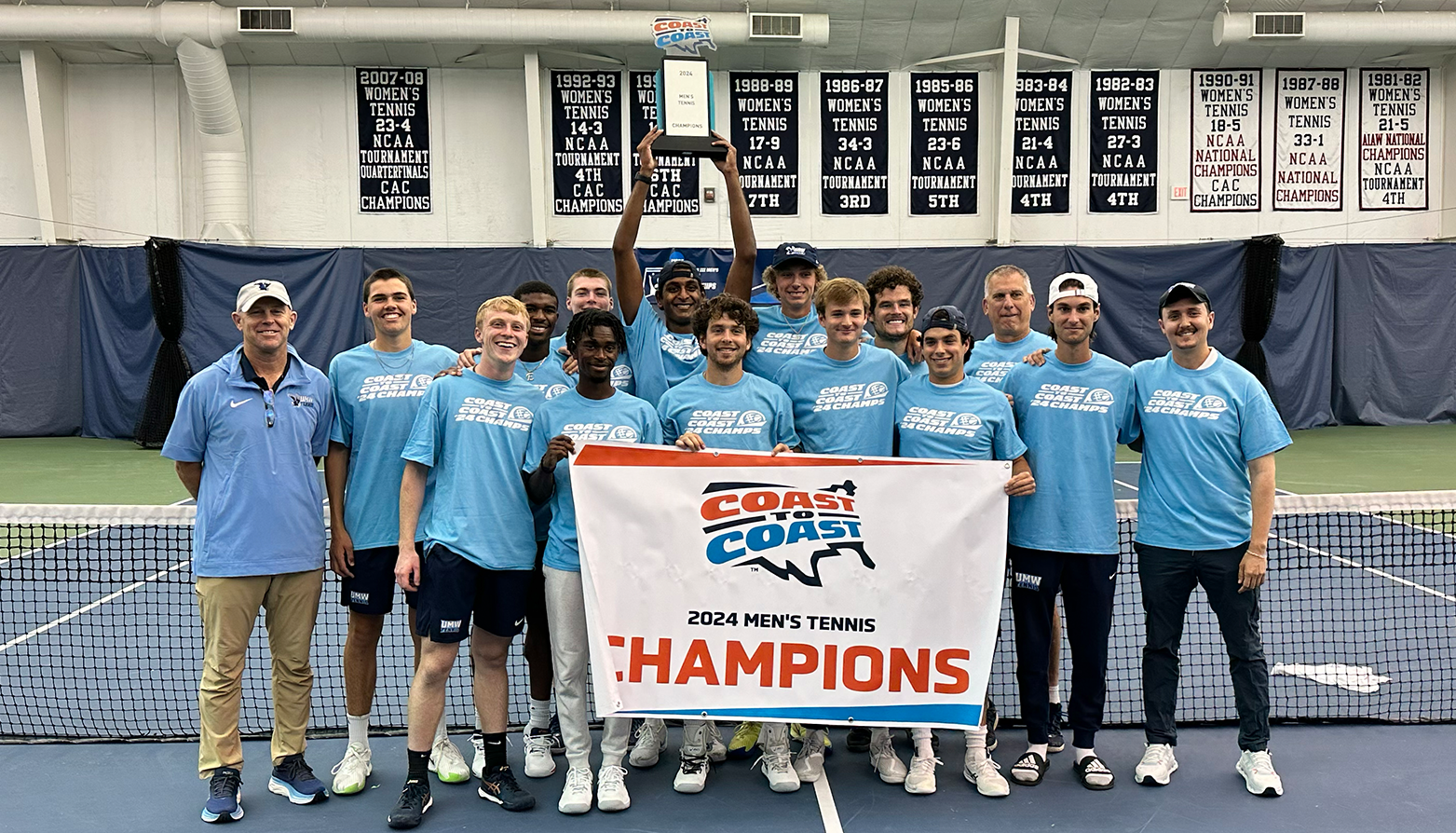 UMW claims third straight and 27th overall C2C Men’s Tennis title